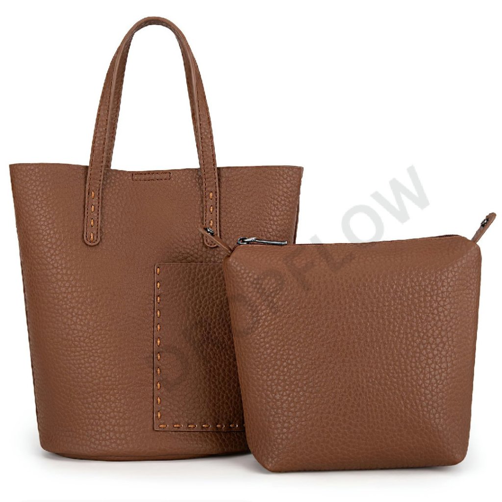 Small Bucket Bag Top Handle Satchel Handbag Chic Minimal Everyday Purse